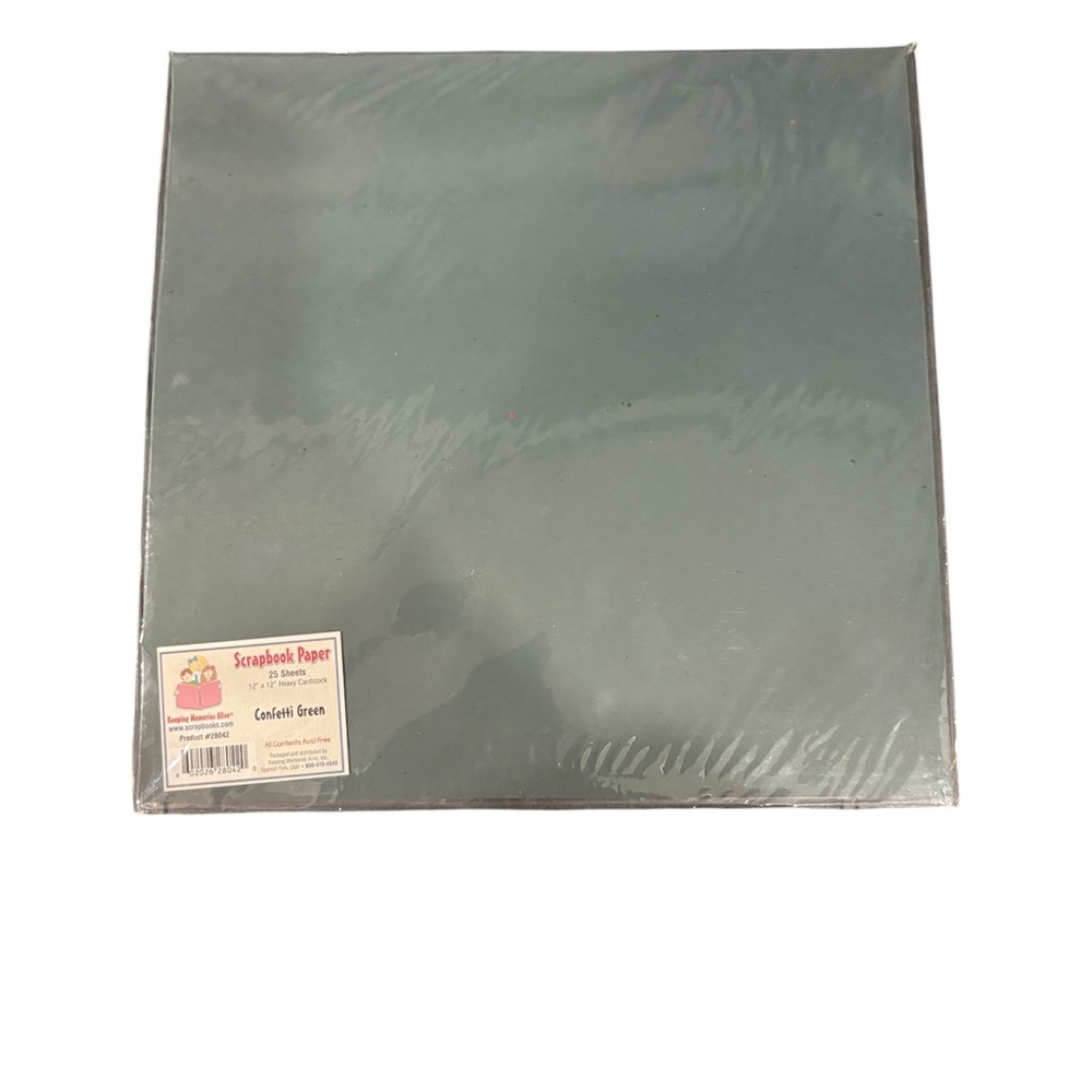 Cardstock Green Scrapbook Paper